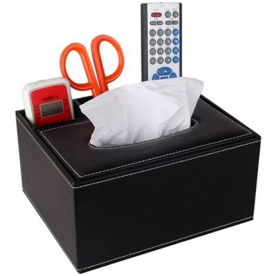 Desktop Organizer with Tissue Box