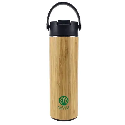 Bamboo Flask with Tea Infuser TM-011-BK