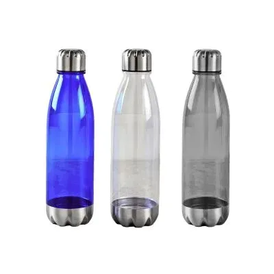 Tritan water Bottle with Stainless Scree on Cap and Base
