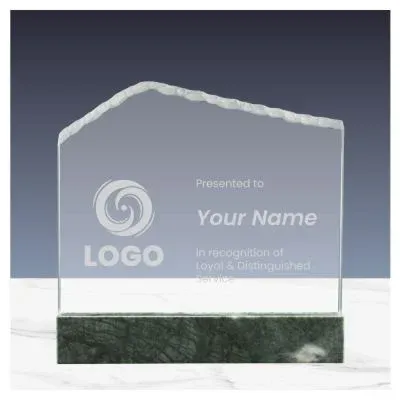 Crystal and Marble Base Awards in Hardboard Box