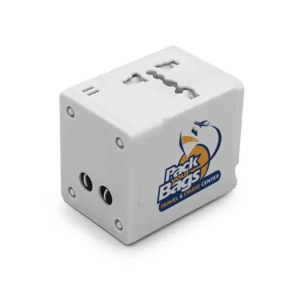 Universal Travel Adapter White Color
