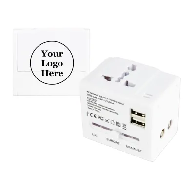 Universal Travel Adapter White Color