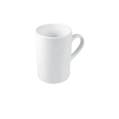 Sublimation White Curved Edge Coffee Mugs 10 Oz