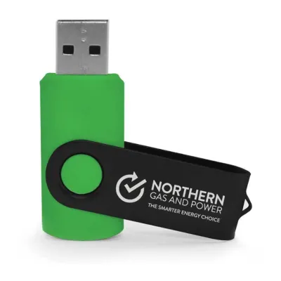 USB FLASH DRIVES WITH BLACK SWIVEL 32GB