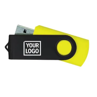 USB FLASH DRIVES WITH BLACK SWIVEL 32GB