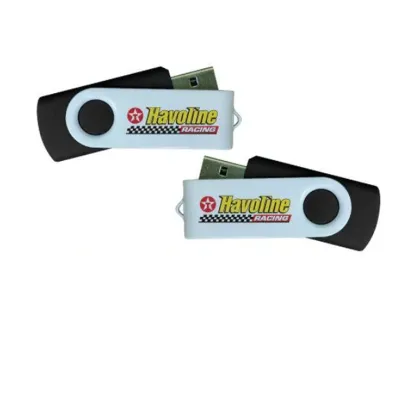 USB FLASH DRIVES WITH WHITE SWIVEL 32GB