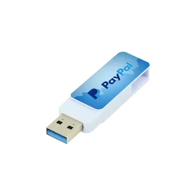 OTG White Swivel USB Flash Drives 64GB V. 3.0 Type C