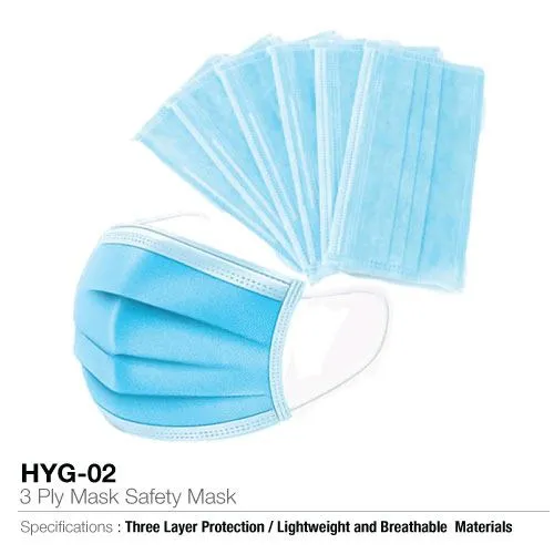 3 Ply Safety Mask 50 pcs Box HYG-02