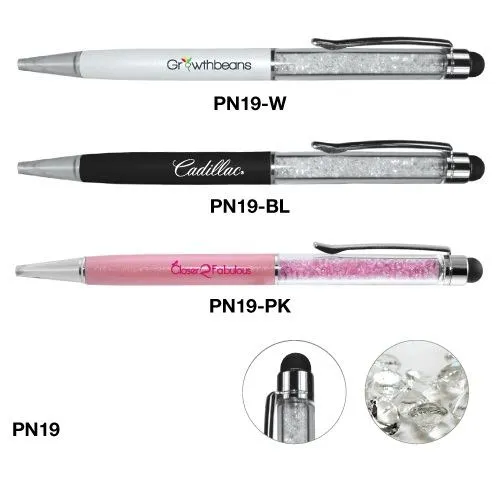 Crystal Pens with Stylus