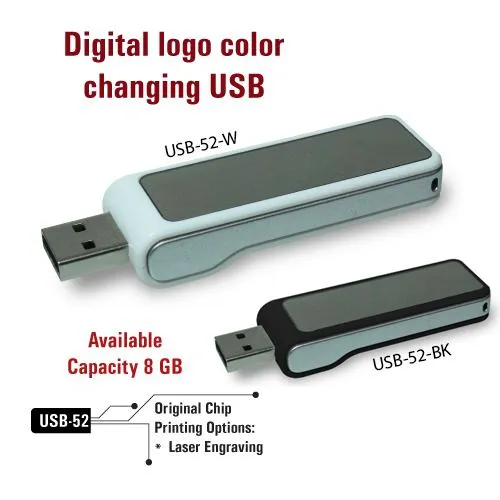 USB Flash Drives Digital logo color changing 8GB 