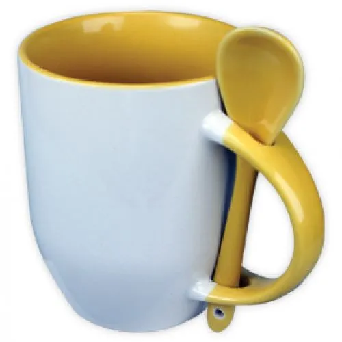 Sublimation Mugs with Spoon 