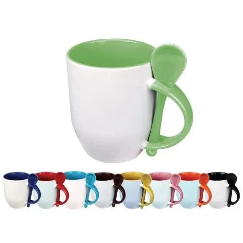 Sublimation Mugs with Spoon 