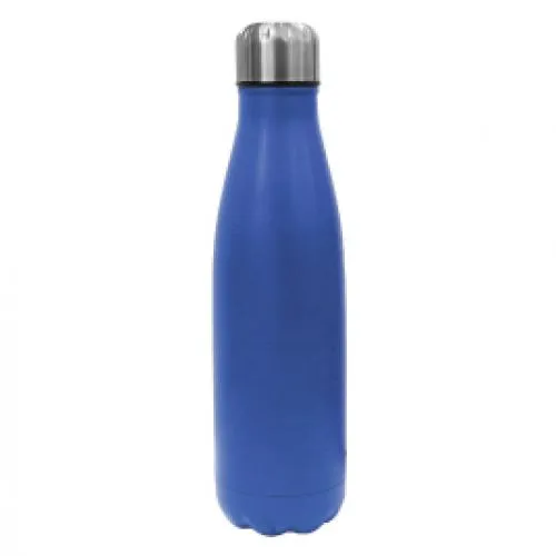 Cola Shape Sports Water bottle Double Wall  Stainless Steel  with silver color lid