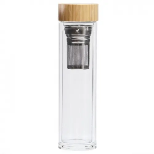 Argo Promotional Glass and Bamboo Flask