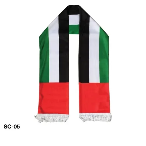 UAE Flag Satin Scarf 