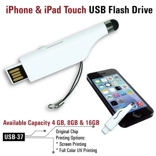 USB FLASH DRIVES WITH IPHONE TOUCH SCREEN POINTER
