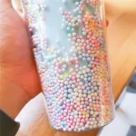 Glitter Travel Tumbler Double Wall Reusable Plastic Milkshake Cups with Straw ELTM-02