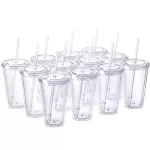 Promotional Reusable Tumblers Cups with Straw ELTM-01