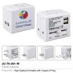 Universal Travel Adapter White Color