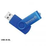 USB FLASH DRIVES WITH BLUE SWIVEL 8GB