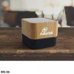 Promotional Cube Bamboo Bluetooth Speaker