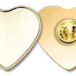 Heart Shape Metal Badges