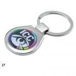 Two side Plates Metal Keychain with Box