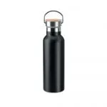 STAINLESS STEEL AND BAMBOO FLASK