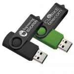 USB Flash Drives with Black Swivel 4GB