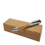 Antares Metal Pen with Cork Barrel and Box