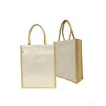 Canvas Bag with Jute Spine and Handle