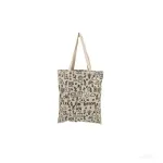 Fancy Canvas Tote Bag with Leaf Design 