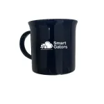 Enamel Shaped Mug with Black Rim 