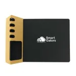 Foldable Cork+PU Mousepad with Mobile & Pen Holder