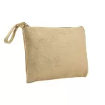 Natural Jute Zipper Pouch PCH-007-NAT