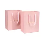 Luxury  Pink Paper Bags Wholesale Party Bags