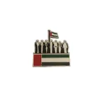 Spirit of Union UAE Metal Badge with Flag