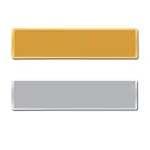 Two tone Name Badges 2088