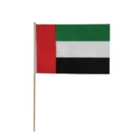 UAE National Day Flag with Bamboo Holding Stick