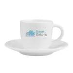 Capella Sublimation White Cup With Saucer