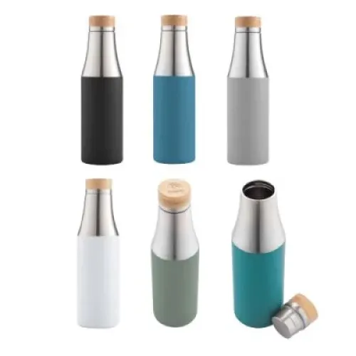 Classic Stainless Steel Water Bottle with Wooden Lid- New Year Products