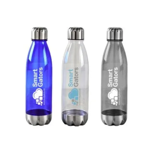 Tucana Water Bottle with Stainless Steel Cap and Base
