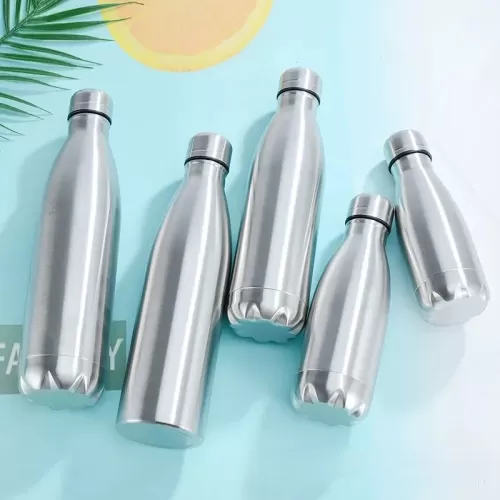 Custom Logo 500ml Cola Shaped Stainless Steel Water Bottle