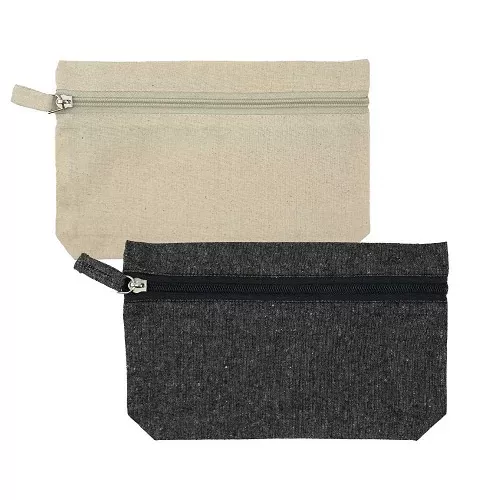 Cotton Pouch With Front Zipper  PCH-008