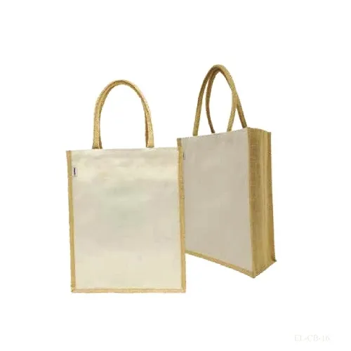 Canvas Bag with Jute Spine and Handle