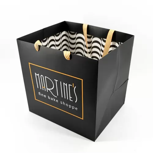 Customized Luxury Square Shape Paper Bags 
