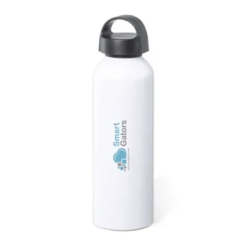 Pollux Promotional White Sublimation Bottle-Twist Open