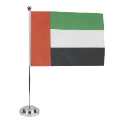 UAE National Day Table  Flag with Metal Pole 