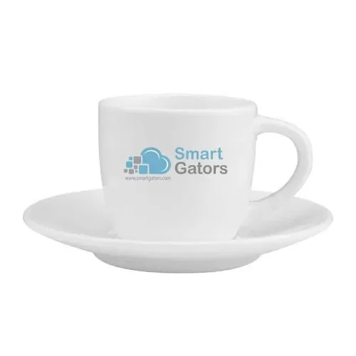 Sublimation White Cup With Saucer 