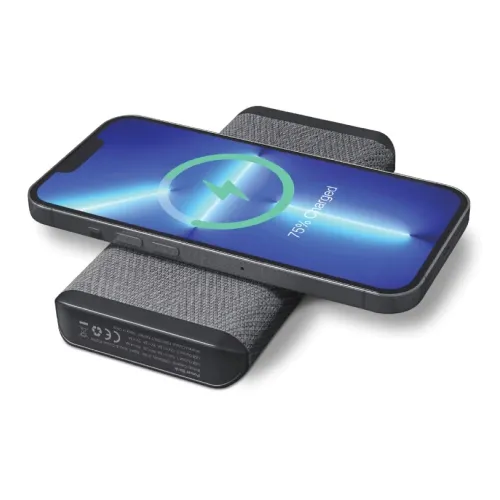 Fast Wireless Power bank 15w 10,000mAh with light up logo